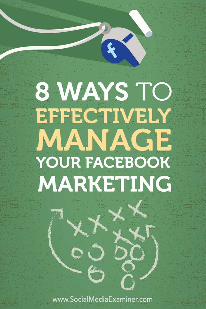 8 способов эффективного управления маркетингом в Facebook: специалист по социальным медиа