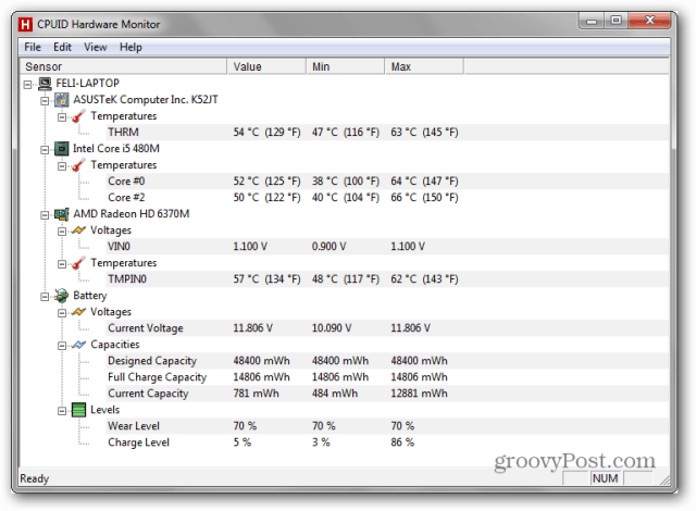 блокнот hwmonitor