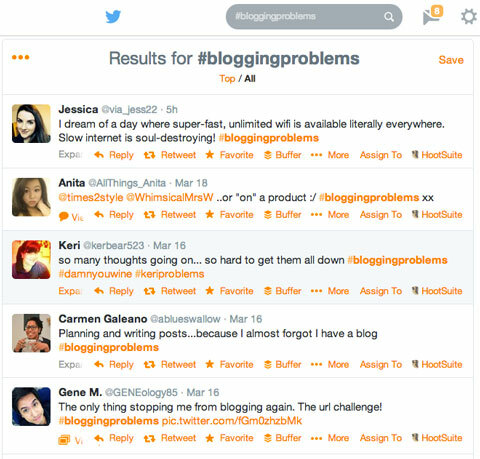 #bloggingproblems поиск по хэштегу в твиттере
