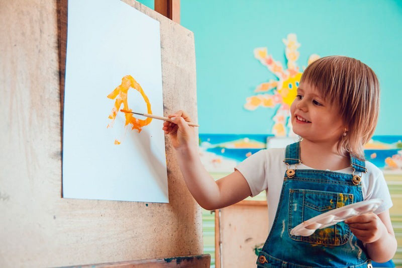 Как научить детей рисовать? Акварельные занятия в домашних условиях! Натуральная акварель