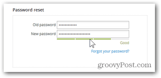 Dropbox изменить пароль