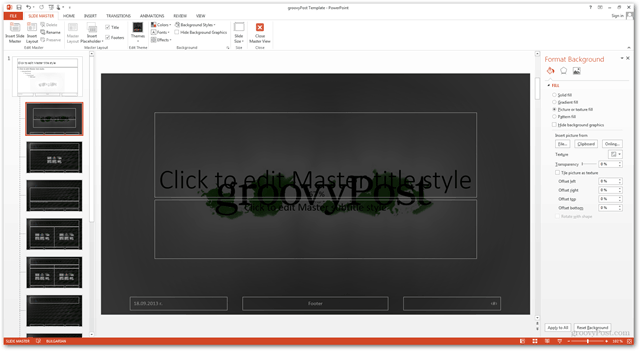 Шаблон Office 2013 Создание Создание индивидуального дизайна Учебник по настройке слайдов POTX Как создать фон