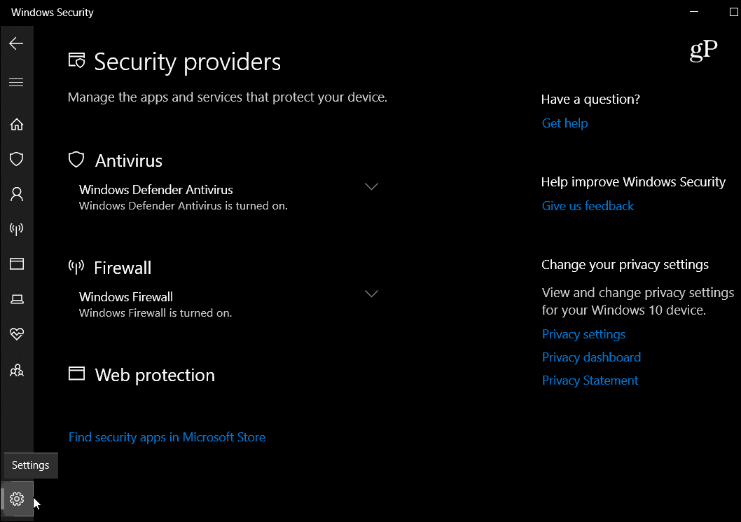 Что нового в Windows 10 октября 2018 г. Обновление параметров безопасности