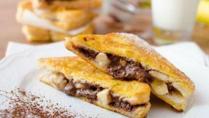 Рецепт бананово-шоколадных французских тостов 