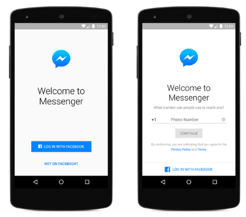 Facebook Messenger больше не требует учетной записи Facebook