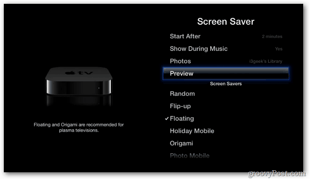 Apple TV: используйте ваши фотографии в качестве заставки