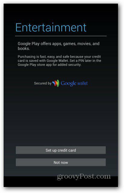 Аккаунты пользователей Nexus 7 - Google Wallet
