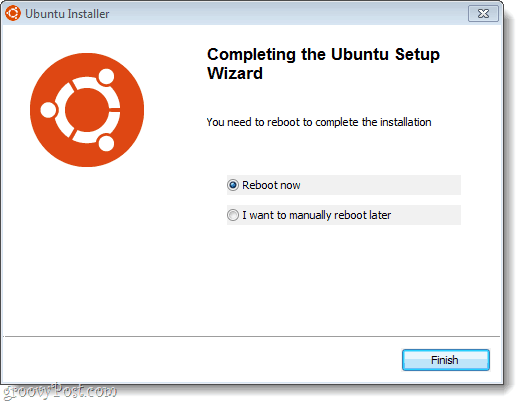 установка Ubuntu завершена