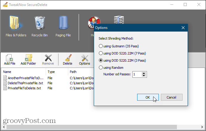 SecureDelete инструмент безопасного удаления для Windows