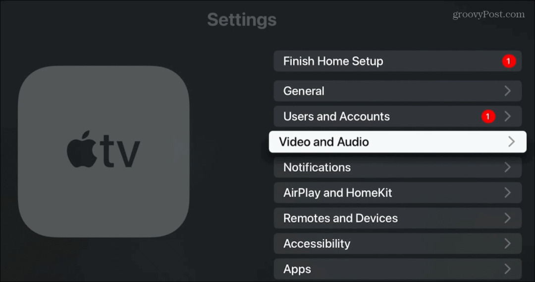 Как изменить разрешение экрана Apple TV