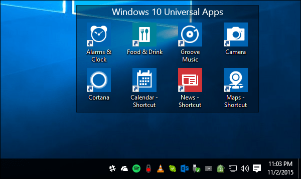 6 универсальных ярлыков приложений для Windows 10