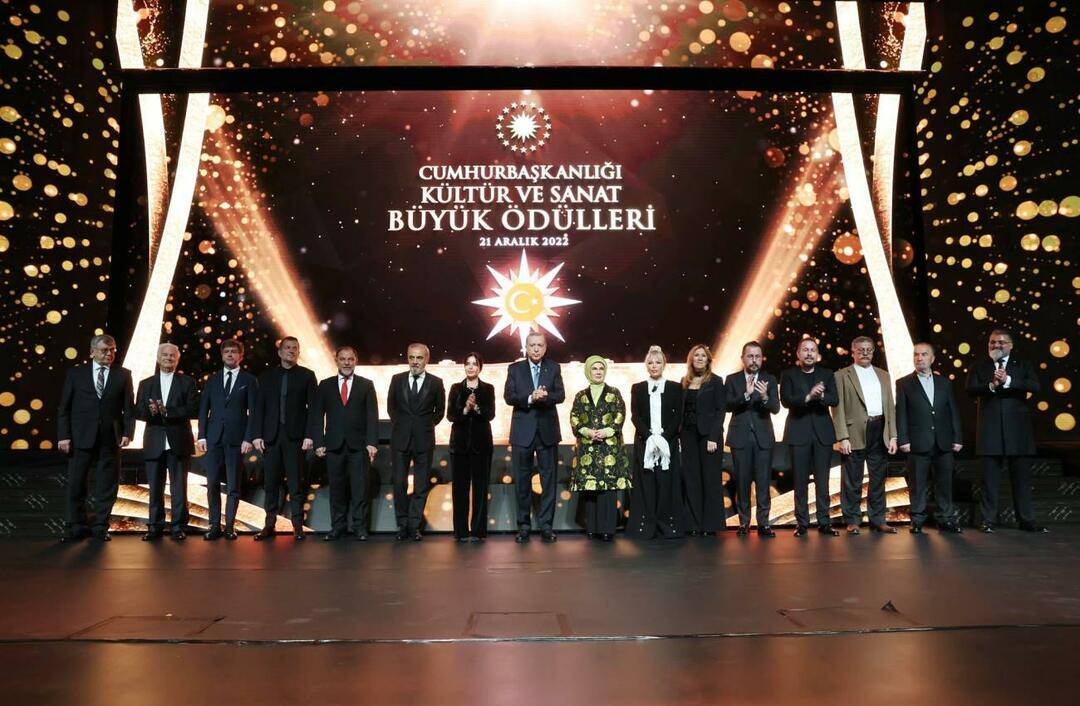 Эмине Эрдоган поздравила художников, получивших Президентскую премию в области культуры и искусства