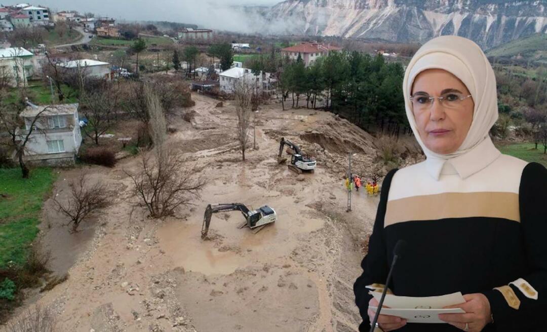 Сообщение о наводнении пришло от Эмине Эрдоган! "Сожалею о вашей потере"