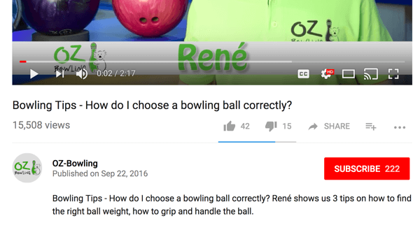 OZ-Bowling перевела оригинальное немецкое название и описание на английский язык.