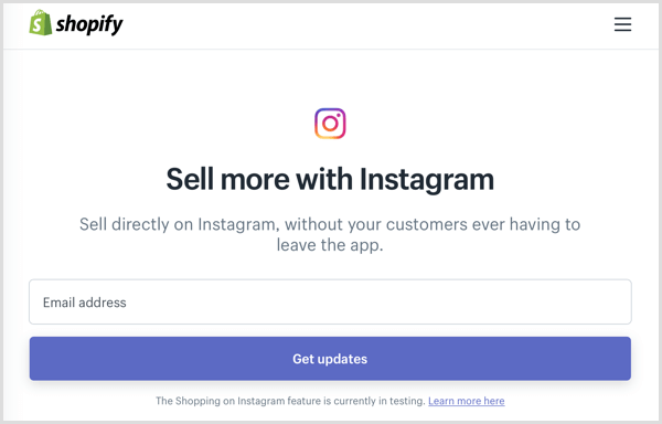 instagram shoppable post shopify бета-программа зарегистрироваться