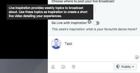 Facebook, похоже, тестирует новую функцию живого видео, которая еженедельно предлагает вещателям темы для трансляции.