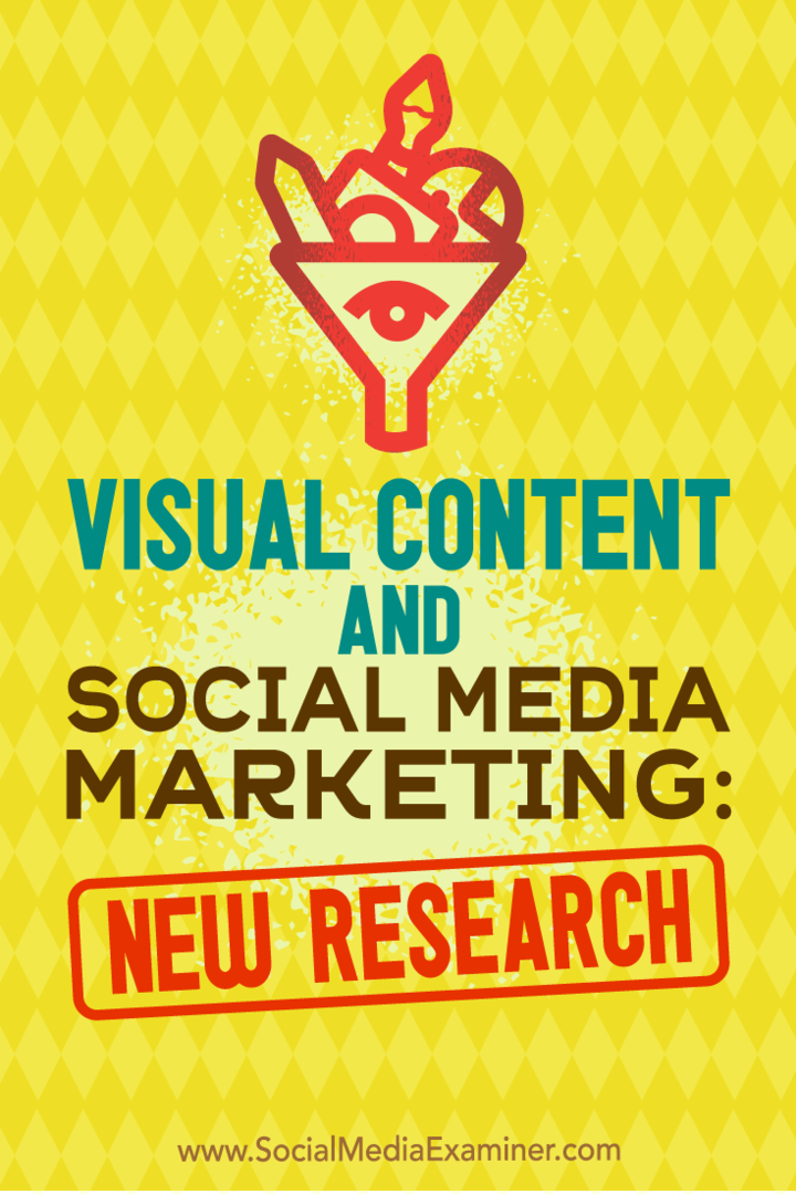 Визуальный контент и маркетинг в социальных сетях: новое исследование Мишель Красняк на сайте Social Media Examiner.
