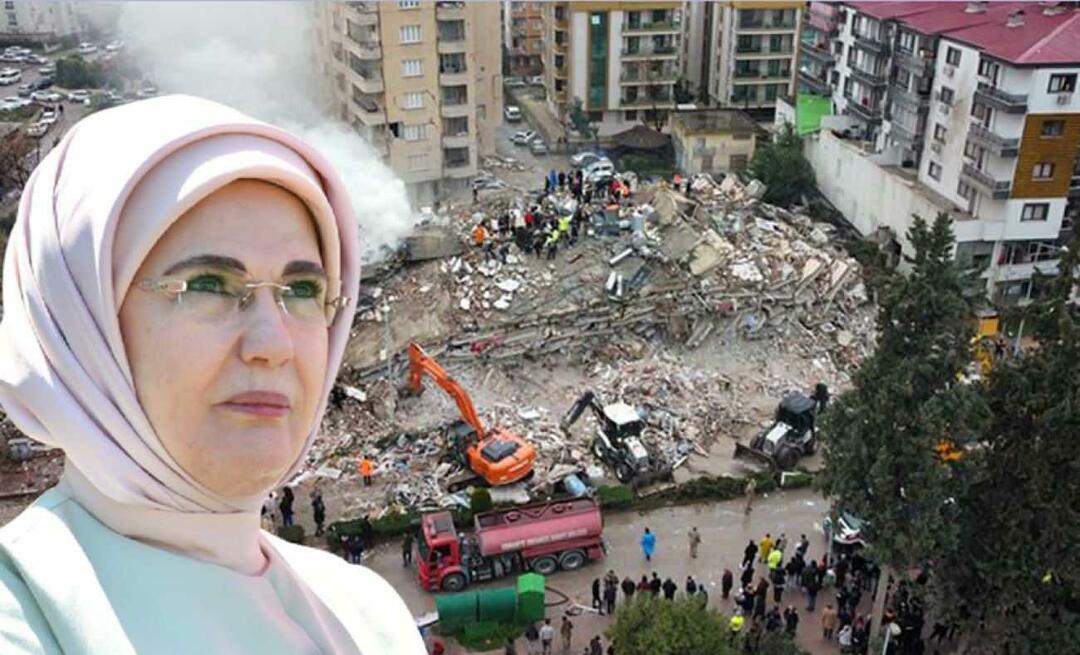 Первая леди Эрдоган: Наши сердца воспылали известием о землетрясении!