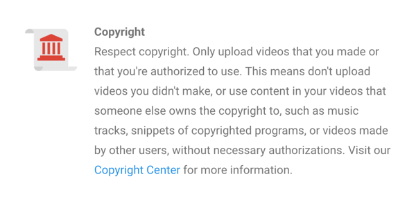 Политика YouTube в отношении авторских прав четко изложена.