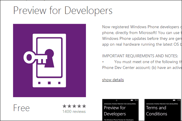 Как получить обновления для Windows Phone 8.1 с предварительным просмотром для разработчиков