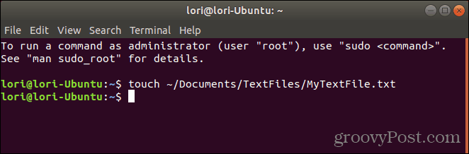 Используйте команду touch в Linux
