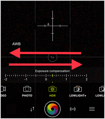 инструмент настройки procamera HDR