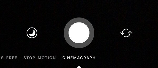 Instagram тестирует новую функцию Cinemagraph в камере.