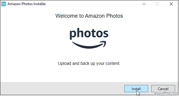 Установите приложение Amazon Photos для рабочего стола