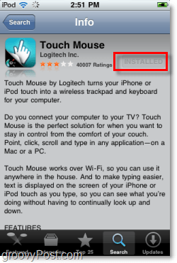 установить сенсорную мышь logitech на iphone
