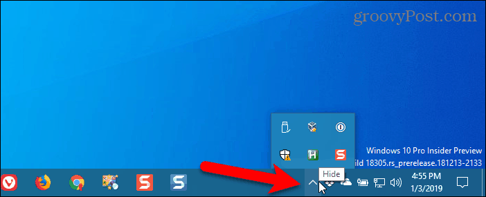Проверьте Chrome в системном трее Windows