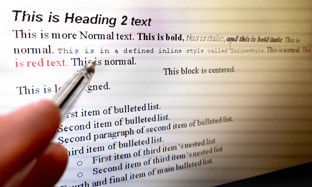Примеры форматирования текста в представленном документе