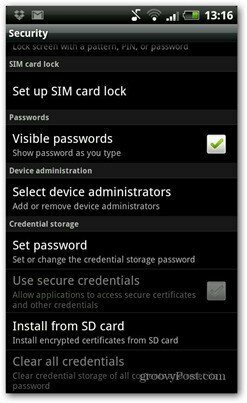 PIN-код Android настроить блокировку SIM-карты
