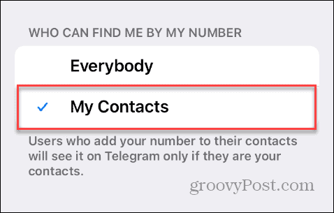 Найти по номеру телефона в Telegram