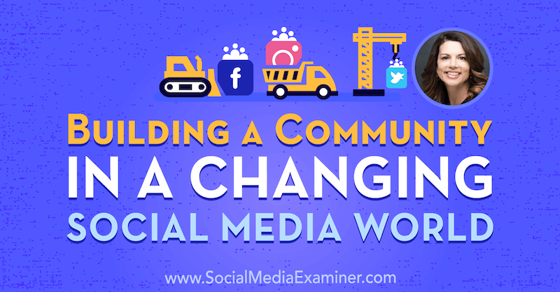 Построение сообщества в меняющемся мире социальных сетей с использованием идей Джины Бьянкини в подкасте по маркетингу в социальных сетях.