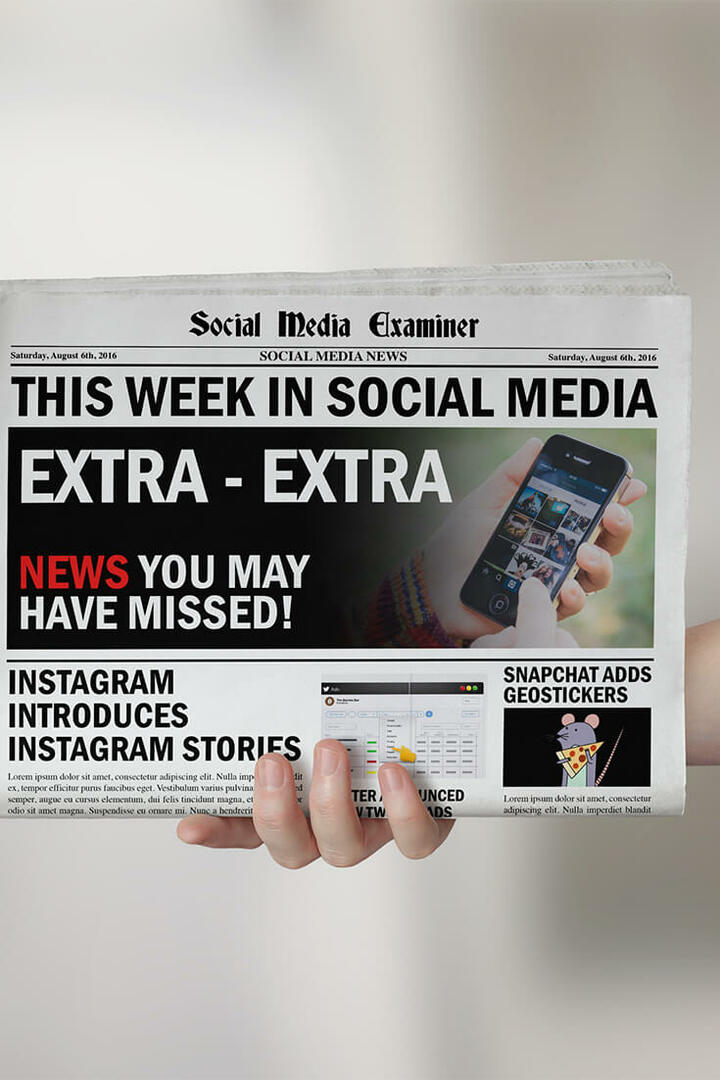 Instagram выпускает 24-часовые истории: на этой неделе в социальных сетях: Social Media Examiner
