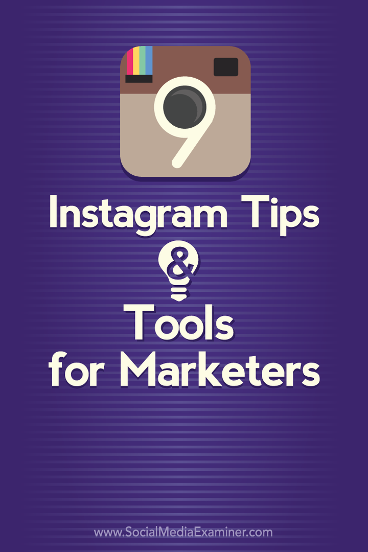 9 советов и инструментов Instagram для маркетологов