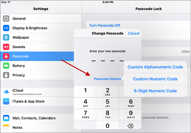 Стонг пароль iOS 9