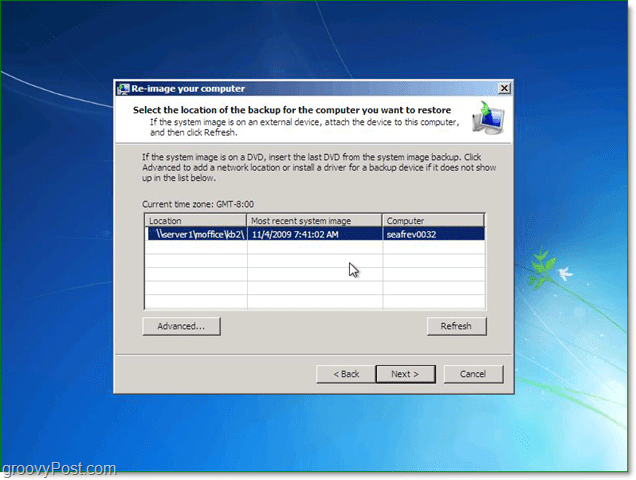 Вы можете использовать образ системы из сети для восстановления Windows 7