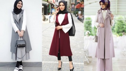 Жилет комбинации для хиджаба