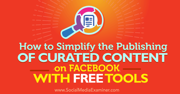 бесплатные инструменты для публикации отобранного контента на facebook