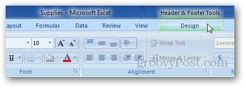 Верхний колонтитул Excel 4