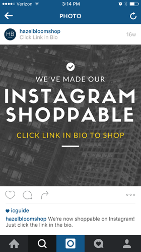 оповещение о покупках в instagram