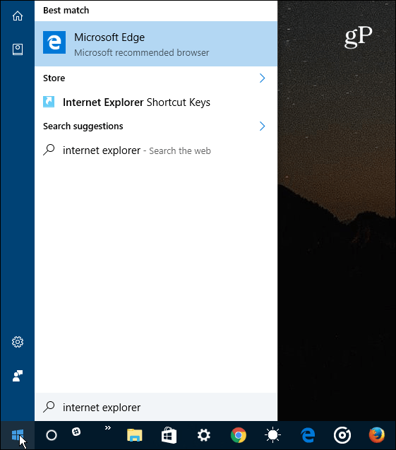 Как отключить Internet Explorer в Windows 10