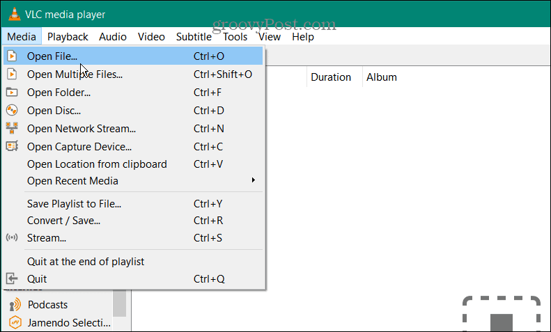 Воспроизведение файла VOB в Windows 10