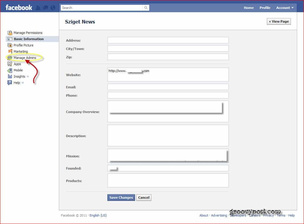 Как добавить или удалить администратора из вашей компании Facebook или фан-страницы