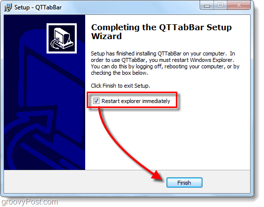 Добавить просмотр с вкладками в Windows Explorer в Windows 7 с QT TabBar