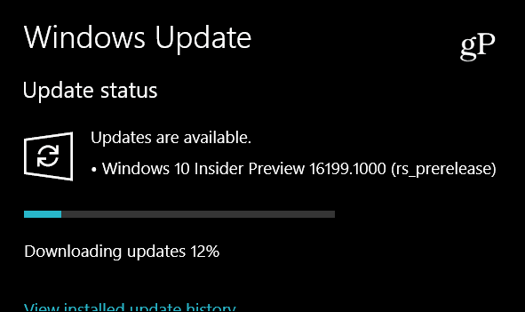 Microsoft отправляет Windows 10 Insider Preview Build 16199, включает новые функции