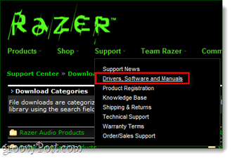 Razer драйверы программного обеспечения и руководств