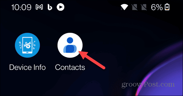Добавьте контакты на главный экран Android