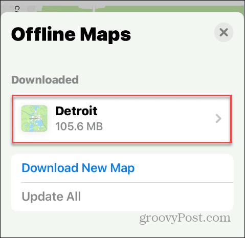 Загрузите Apple Maps для автономного использования